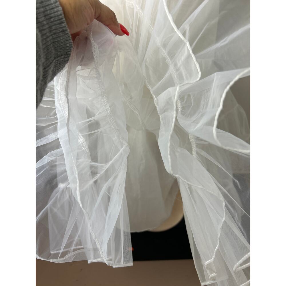 Crinoline Petticoat Underskirt Slip Tutu White Z 032 - Picture 5 of 6